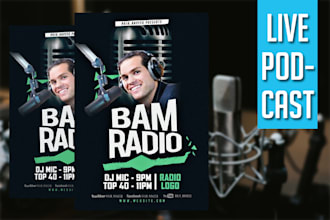 create music event flyer or karaoke flyer