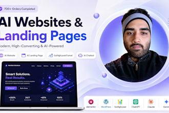 create ai landing page, ai website, sales funnel and ai chatbot in 24 hours