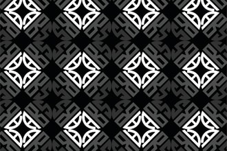 monogram luxury pattern design using your logo or initial