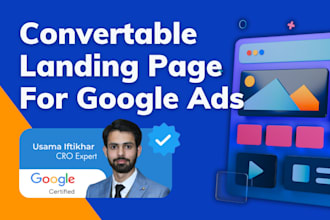 create highly convertible landing page for google ads