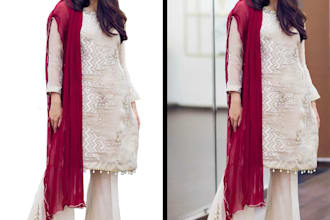 professionally remove background and color correct images
