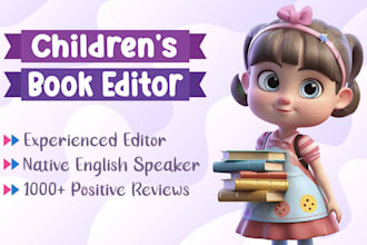 proofread and edit your book for children
