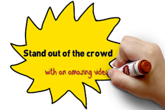 create an interesting whiteboard animation video scribe in 48 hours