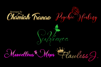 design luxury feminine signature logo