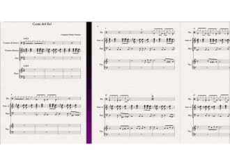 do your sheet music transcription