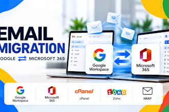 migrate email to google workspace or microsoft 365