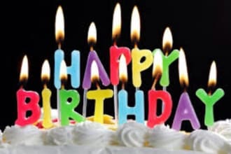 video myself singing happy birthday in a British accent