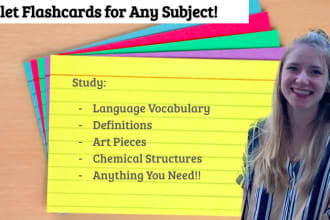 create quizlet flashcards for any subject