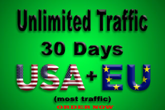 usa and europe real visitors for your website