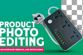 do product photo retouching and background removal