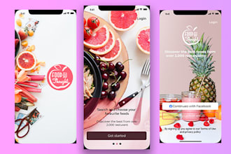 design mobile app UI UX for ios and android in figma