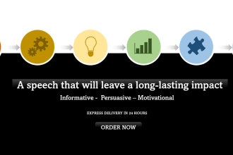 write a strong, persuasive and informative speech for you