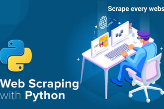 do web scraping, data mining using python