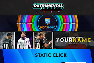 design gaming channel art and youtube banner