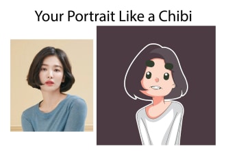 draw cute chibi your portrait