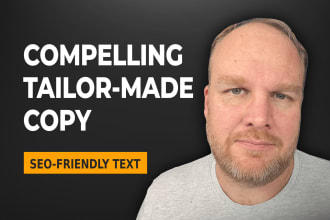 write SEO friendly text for your website