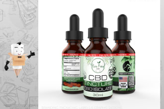 packaging, boxes dieline and label design