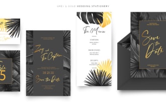 design a wedding card or invitation card for any event