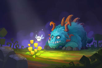 make illustrations for games, cards or book cover