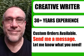 be a truly creative writer