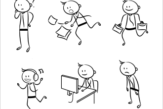 a high quality and unique stickman figure