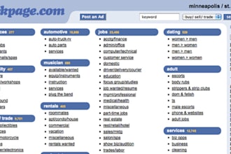 post 25 Biz Op ads on Backpage