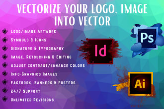 vectorize your logo or convert image into vectors