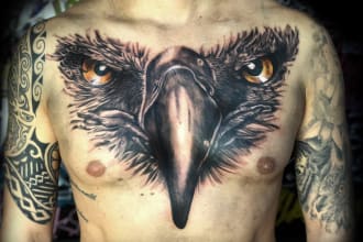create a professional realistic tattoo design for you