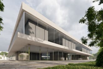 create a rhino model, with 2d drawings and 3d renderings
