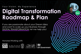 create digital transformation, business and marketing plan