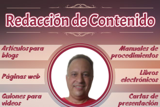 redacción de contenido en español para blogs, libros y publicaciones