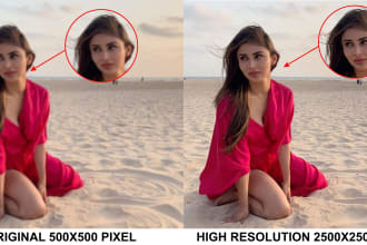 convert low resolution photo to high quality 300 dpi