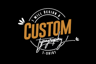 create a modern typography t shirt design