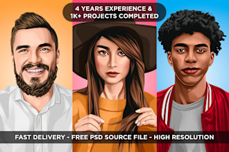 create amazing cartoon portrait from your photo