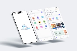 design android and ios application in flutter or reactnative