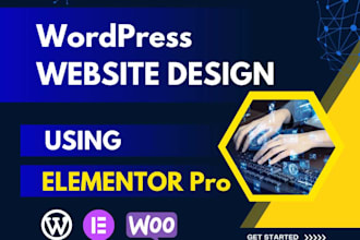 your wordpress website design using astra and  elementor pro