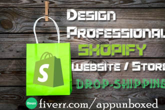 setup professional shopify store or shopify website design
