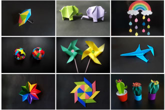 make DIY origami beautiful craft videos in 24 hours