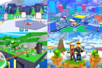 do game art, gfx, map, 3d environment, level design for unity, unreal, roblox