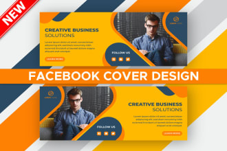 design your  facebook cover or any social media banner