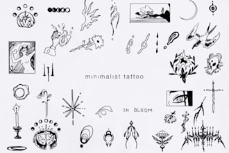 create your unique minimalist tattoo design
