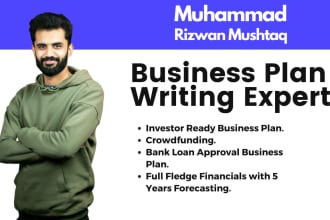 write a business plan with detailed financials
