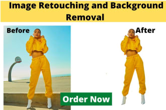 remove background and retouch your images very fast