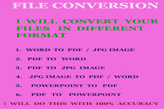 convert files one format to another format