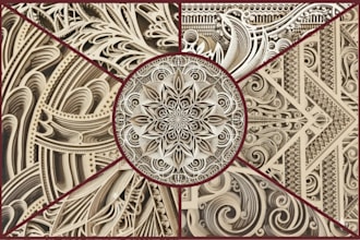 prepare files for multilayered mandalas for laser cutting