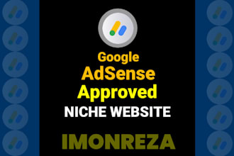 provide adsense approved complete niche website