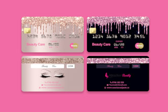 do credit card style luxury business card design