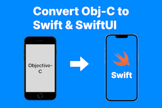 convert objective c ios app to swift and swiftui