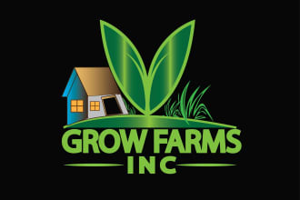 design hydroponic or mushroom farm logo and brand identity