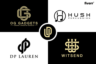 do initial letters and monogram logo design